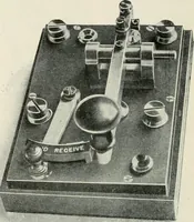 An illustration from Elementary telegraphy : a manual for students; written specially to meet the requirements of the ordinary grade of the subject as published in the syllabus of the city and guilds of London Institute (1910)
