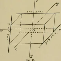 An illustration from An elementary treatise on coordinate geometry of three dimensions (1912)