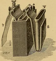 An illustration from Elementary treatise on electric batteries (1880)