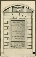 An illustration from Elementi d'architettura civile : ridotti in compendio (1784)