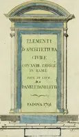 An illustration from Elementi d'architettura civile : con XVIII tavole in rame (1791)