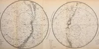 An illustration from Elements of astronomy: accompanied with numerous illustrations, a colored representation of the solar, stellar, and nebular spectra, and celestial charts of the northern and the southern hemisphere (1875)