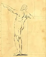Picture 40 of 48 from Elements of drawing exemplified in a variety of figures and sketches of parts of the human form (1814), leaf 54