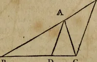 An illustration from The Elements of Euclid : viz. the first six books, together with the eleventh and twelfth : the errors, by which Theon, or others, have long ago vitiated these books, are corrected, and some of Euclid's demonstrations are restored : also, the book of Euclid's Data, in like manner corrected (1806)