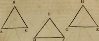 An illustration from The Elements of Euclid : viz. the first six books, together with the eleventh and twelfth : the errors, by which Theon, or others, have long ago vitiated these books, are corrected, and some of Euclid's demonstrations are restored : also, the book of Euclid's Data, in like manner corrected (1806)