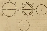 An illustration from The Elements of Euclid : viz. the first six books, together with the eleventh and twelfth : the errors, by which Theon, or others, have long ago vitiated these books, are corrected, and some of Euclid's demonstrations are restored : also, the book of Euclid's Data, in like manner corrected (1806)