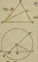 An illustration from The Elements of Euclid : viz. the first six books, together with the eleventh and twelfth : the errors, by which Theon, or others, have long ago vitiated these books, are corrected, and some of Euclid's demonstrations are restored : also, the book of Euclid's Data, in like manner corrected (1806)
