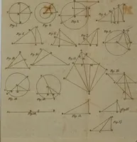 An illustration from The Elements of Euclid : viz. the first six books, together with the eleventh and twelfth : the errors, by which Theon, or others, have long ago vitiated these books, are corrected, and some of Euclid's demonstrations are restored : also, the book of Euclid's Data, in like manner corrected (1806)