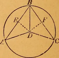 An illustration from Elements of geometry and trigonometry (1886)