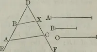 An illustration from Elements of geometry and trigonometry. Revised and adapted to the course of mathematical instruction in the United States (1856)