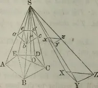 An illustration from Elements of geometry and trigonometry. Revised and adapted to the course of mathematical instruction in the United States (1856)