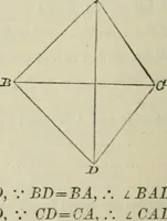 An illustration from Elements of geometry : containing books I to VI and portions of books XI and XII of Euclid, with exercises and notes (1881)