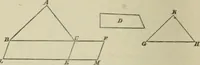 An illustration from Elements of geometry : containing books I to VI and portions of books XI and XII of Euclid, with exercises and notes (1881)