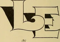 Picture 7 of 64 from Elements of lettering ... A treatise on the history, classification, and practical application of the various styles of letters of the alphabet (1899), leaf 38