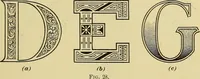 Picture 18 of 64 from Elements of lettering ... A treatise on the history, classification, and practical application of the various styles of letters of the alphabet (1899), leaf 45