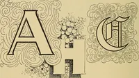 Picture 23 of 64 from Elements of lettering ... A treatise on the history, classification, and practical application of the various styles of letters of the alphabet (1899), leaf 48