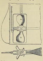An illustration from Elements of mechanism: elucidating the scientific principles of the practical construction of machines, for the use of schools, and students in mechanical engineering, with numerous specimens of modern machines, remarkable for their utility and ingenuity (1852)