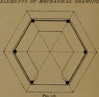 An illustration from Elements of mechanical drawing (1893)