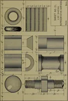 An illustration from Elements of mechanical drawing (1911)