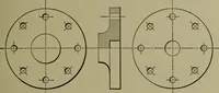 An illustration from Elements of mechanical drawing (1911)