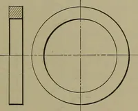 An illustration from Elements of mechanical drawing (1911)