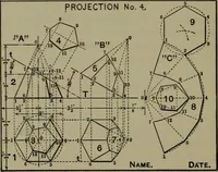 An illustration from Elements of mechanical drawing (1911)