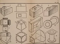 Picture 45 of 73 from Elements of plane and solid free-hand geometrical drawing, with lettering; and some elements of geometrical ornamental design, including the principals of harmonic angular ratios, etc. In three parts ... for draughtsmen and artisans; and teachers and students of industrial and mechanical drawing (1878), leaf 121