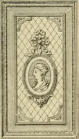 An illustration from Elements of style in furniture and woodwork, being a series of details of the Italian, German Renaissance, Elizabethan, Louis XIVth, Louis XVth, Louis XVIth, Sheraton, Adams, Empire, Chinese, Japanese, and Moresque styles ... for the use of architects, furniture designers, cabinet makers and others (1889)