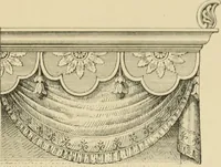 An illustration from Elements of style in furniture and woodwork, being a series of details of the Italian, German Renaissance, Elizabethan, Louis XIVth, Louis XVth, Louis XVIth, Sheraton, Adams, Empire, Chinese, Japanese, and Moresque styles ... for the use of architects, furniture designers, cabinet makers and others (1889)