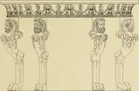 An illustration from Elements of style in furniture and woodwork, being a series of details of the Italian, German Renaissance, Elizabethan, Louis XIVth, Louis XVth, Louis XVIth, Sheraton, Adams, Empire, Chinese, Japanese, and Moresque styles ... for the use of architects, furniture designers, cabinet makers and others (1889)