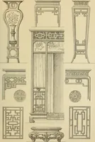 An illustration from Elements of style in furniture and woodwork, being a series of details of the Italian, German Renaissance, Elizabethan, Louis XIVth, Louis XVth, Louis XVIth, Sheraton, Adams, Empire, Chinese, Japanese, and Moresque styles ... for the use of architects, furniture designers, cabinet makers and others (1889)