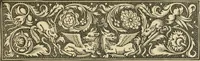 An illustration from Elements of style in furniture and woodwork, being a series of details of the Italian, German Renaissance, Elizabethan, Louis XIVth, Louis XVth, Louis XVIth, Sheraton, Adams, Empire, Chinese, Japanese, and Moresque styles ... for the use of architects, furniture designers, cabinet makers and others (1889)
