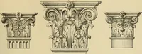 An illustration from Elements of style in furniture and woodwork, being a series of details of the Italian, German Renaissance, Elizabethan, Louis XIVth, Louis XVth, Louis XVIth, Sheraton, Adams, Empire, Chinese, Japanese, and Moresque styles ... for the use of architects, furniture designers, cabinet makers and others (1889)