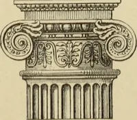 An illustration from Elements of style in furniture and woodwork, being a series of details of the Italian, German Renaissance, Elizabethan, Louis XIVth, Louis XVth, Louis XVIth, Sheraton, Adams, Empire, Chinese, Japanese, and Moresque styles ... for the use of architects, furniture designers, cabinet makers and others (1889)