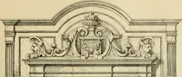 An illustration from Elements of style in furniture and woodwork, being a series of details of the Italian, German Renaissance, Elizabethan, Louis XIVth, Louis XVth, Louis XVIth, Sheraton, Adams, Empire, Chinese, Japanese, and Moresque styles ... for the use of architects, furniture designers, cabinet makers and others (1889)