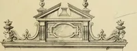 An illustration from Elements of style in furniture and woodwork, being a series of details of the Italian, German Renaissance, Elizabethan, Louis XIVth, Louis XVth, Louis XVIth, Sheraton, Adams, Empire, Chinese, Japanese, and Moresque styles ... for the use of architects, furniture designers, cabinet makers and others (1889)