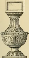 An illustration from Elements of style in furniture and woodwork, being a series of details of the Italian, German Renaissance, Elizabethan, Louis XIVth, Louis XVth, Louis XVIth, Sheraton, Adams, Empire, Chinese, Japanese, and Moresque styles ... for the use of architects, furniture designers, cabinet makers and others (1889)