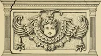 An illustration from Elements of style in furniture and woodwork, being a series of details of the Italian, German Renaissance, Elizabethan, Louis XIVth, Louis XVth, Louis XVIth, Sheraton, Adams, Empire, Chinese, Japanese, and Moresque styles ... for the use of architects, furniture designers, cabinet makers and others (1889)