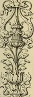 An illustration from Elements of style in furniture and woodwork, being a series of details of the Italian, German Renaissance, Elizabethan, Louis XIVth, Louis XVth, Louis XVIth, Sheraton, Adams, Empire, Chinese, Japanese, and Moresque styles ... for the use of architects, furniture designers, cabinet makers and others (1889)