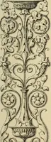 An illustration from Elements of style in furniture and woodwork, being a series of details of the Italian, German Renaissance, Elizabethan, Louis XIVth, Louis XVth, Louis XVIth, Sheraton, Adams, Empire, Chinese, Japanese, and Moresque styles ... for the use of architects, furniture designers, cabinet makers and others (1889)