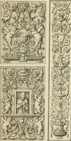 An illustration from Elements of style in furniture and woodwork, being a series of details of the Italian, German Renaissance, Elizabethan, Louis XIVth, Louis XVth, Louis XVIth, Sheraton, Adams, Empire, Chinese, Japanese, and Moresque styles ... for the use of architects, furniture designers, cabinet makers and others (1889)
