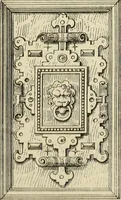 An illustration from Elements of style in furniture and woodwork, being a series of details of the Italian, German Renaissance, Elizabethan, Louis XIVth, Louis XVth, Louis XVIth, Sheraton, Adams, Empire, Chinese, Japanese, and Moresque styles ... for the use of architects, furniture designers, cabinet makers and others (1889)