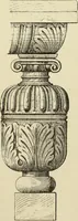 An illustration from Elements of style in furniture and woodwork, being a series of details of the Italian, German Renaissance, Elizabethan, Louis XIVth, Louis XVth, Louis XVIth, Sheraton, Adams, Empire, Chinese, Japanese, and Moresque styles ... for the use of architects, furniture designers, cabinet makers and others (1889)
