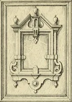 Picture 73 of 175 from Elements of style in furniture and woodwork, being a series of details of the Italian, German Renaissance, Elizabethan, Louis XIVth, Louis XVth, Louis XVIth, Sheraton, Adams, Empire, Chinese, Japanese, and Moresque styles ... for the use of architects, furniture designers, cabinet makers and others (1889), leaf 64