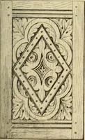 An illustration from Elements of style in furniture and woodwork, being a series of details of the Italian, German Renaissance, Elizabethan, Louis XIVth, Louis XVth, Louis XVIth, Sheraton, Adams, Empire, Chinese, Japanese, and Moresque styles ... for the use of architects, furniture designers, cabinet makers and others (1889)