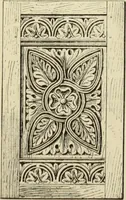 An illustration from Elements of style in furniture and woodwork, being a series of details of the Italian, German Renaissance, Elizabethan, Louis XIVth, Louis XVth, Louis XVIth, Sheraton, Adams, Empire, Chinese, Japanese, and Moresque styles ... for the use of architects, furniture designers, cabinet makers and others (1889)