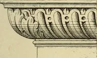 An illustration from Elements of style in furniture and woodwork, being a series of details of the Italian, German Renaissance, Elizabethan, Louis XIVth, Louis XVth, Louis XVIth, Sheraton, Adams, Empire, Chinese, Japanese, and Moresque styles ... for the use of architects, furniture designers, cabinet makers and others (1889)