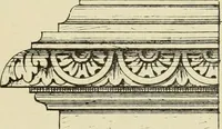 An illustration from Elements of style in furniture and woodwork, being a series of details of the Italian, German Renaissance, Elizabethan, Louis XIVth, Louis XVth, Louis XVIth, Sheraton, Adams, Empire, Chinese, Japanese, and Moresque styles ... for the use of architects, furniture designers, cabinet makers and others (1889)