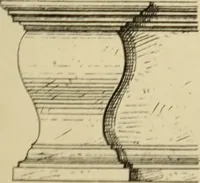 An illustration from Elements of style in furniture and woodwork, being a series of details of the Italian, German Renaissance, Elizabethan, Louis XIVth, Louis XVth, Louis XVIth, Sheraton, Adams, Empire, Chinese, Japanese, and Moresque styles ... for the use of architects, furniture designers, cabinet makers and others (1889)