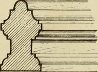 An illustration from Elements of style in furniture and woodwork, being a series of details of the Italian, German Renaissance, Elizabethan, Louis XIVth, Louis XVth, Louis XVIth, Sheraton, Adams, Empire, Chinese, Japanese, and Moresque styles ... for the use of architects, furniture designers, cabinet makers and others (1889)